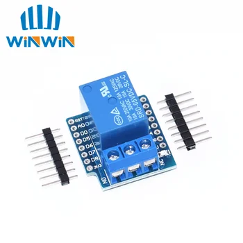 

10pcs One Channel Wemos D1 Mini Relay Shield Wemos D1 Mini Relay Module for ESP8266 Development Board 1 channel