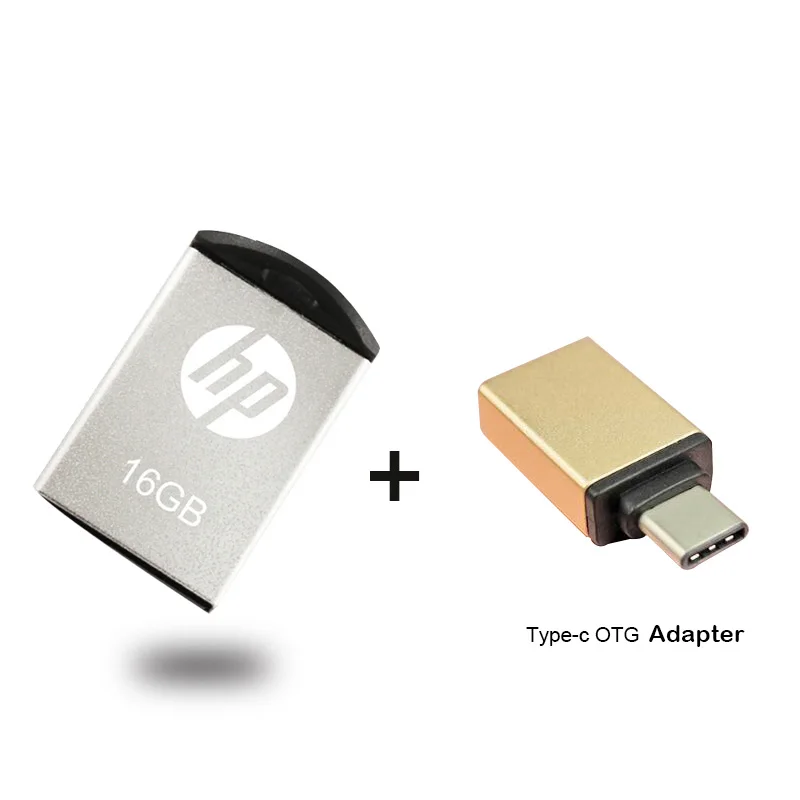 USB флеш накопитель HP 16 ГБ металлическая карта памяти Mini v222w Micro M2 музыкальный диск