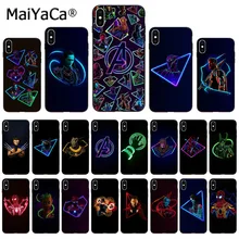 MaiYaCa Марвел Супергерои из “Мстителей” индивидуальный чехол для телефона с фото для Apple iphone 11 pro 8 7 66S Plus iphone X XS MAX 5S SE XR крышка