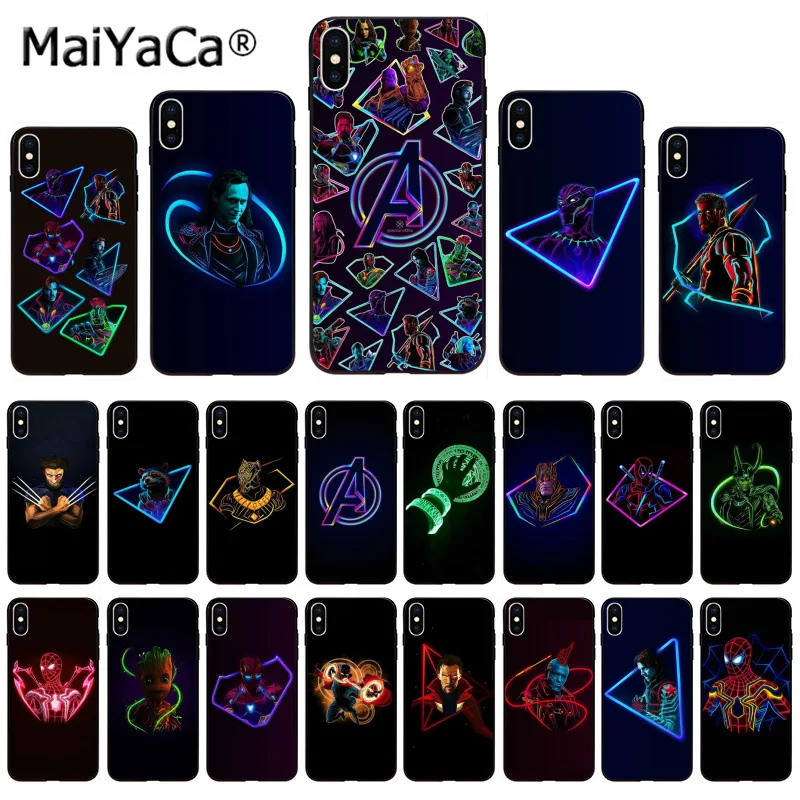 MaiYaCa أعجوبة الخارقين المنتقمون مخصص صور لينة جراب هاتف ل أبل فون 8 7 6 6 ثانية زائد X XS ماكس 5 5 ثانية SE XR غطاء