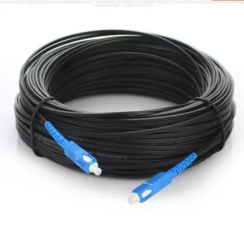 

Free Shipping 50m Fiber Patch Cord Single Mode SC/UPC SC/UPC 50 Meters FTTH Drop Cable SC-SC SM Simplex Optical Jumper