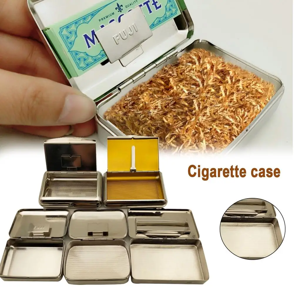 

Pipe Tobacco Box Portable Moisturizing Tobacco Box Seal Personality Ultra-thin Metal Hand Roll Tobacco Box Style Random