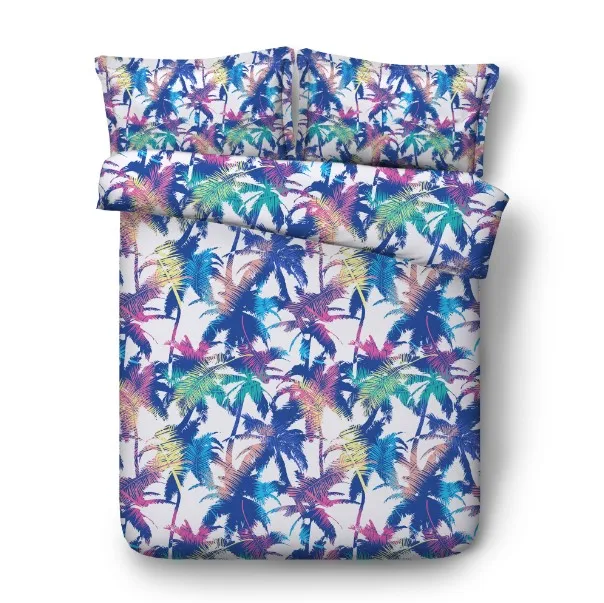 

Bedding set Leafs Leaf print sheet Colorful Palm Tree bed sheets quilt duvet cover bedspread Cal King queen size full twin 4PCS