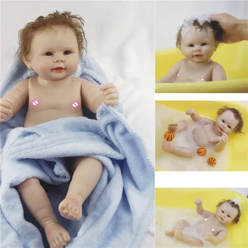 Bebe reborn full silicone reborn baby boy dolls 22" soft touch can