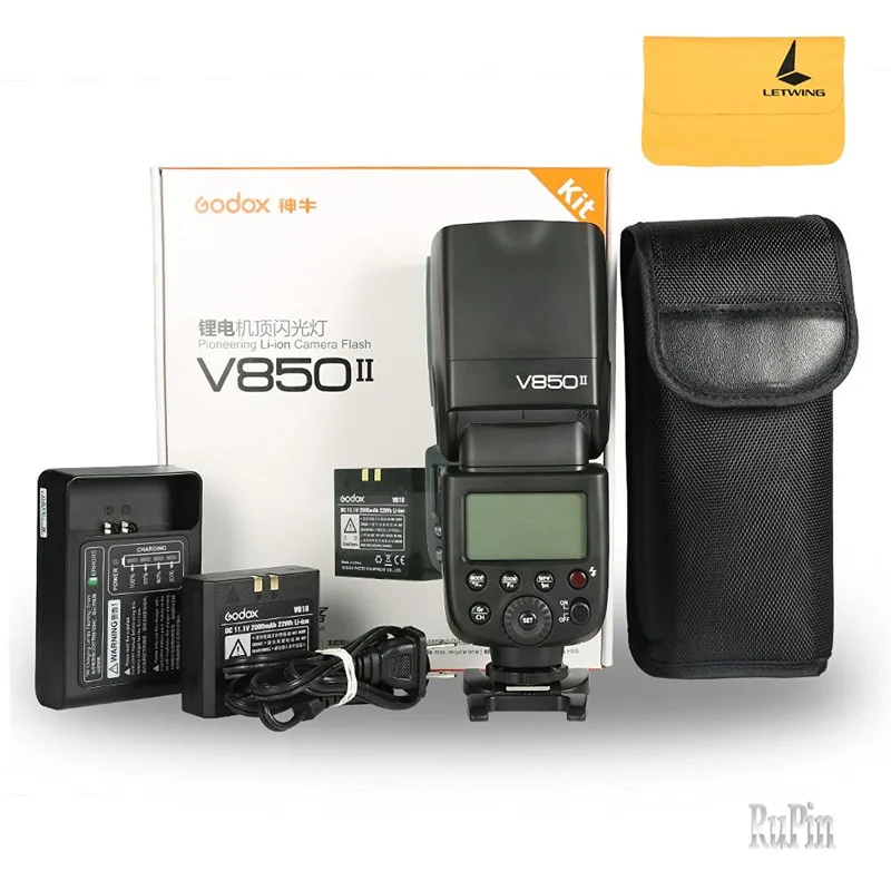 Godox V850II V850 II Built in 2.4G Supports Master Slave Li ion Battery ...