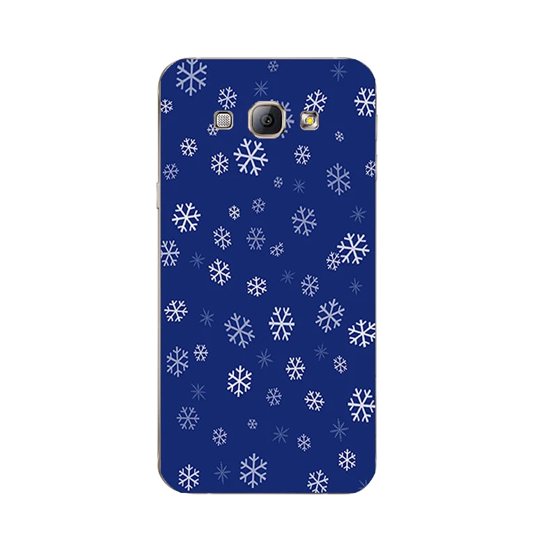 Для samsung Galaxy A7 TPU чехол для телефона для A3 A5 A8 Прозрачный чехол для A300 A500 A700 A800 Чехол Белый снежный узор - Цвет: 9183 15