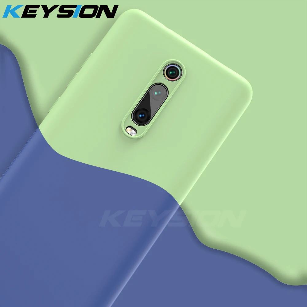 

KEYSION Liquid Silicone Phone Case For Xiaomi Mi 9T Pro Mi 9 SE Soft TPU Shockproof Coque Phone Cover For Redmi K20 Note 7 Pro