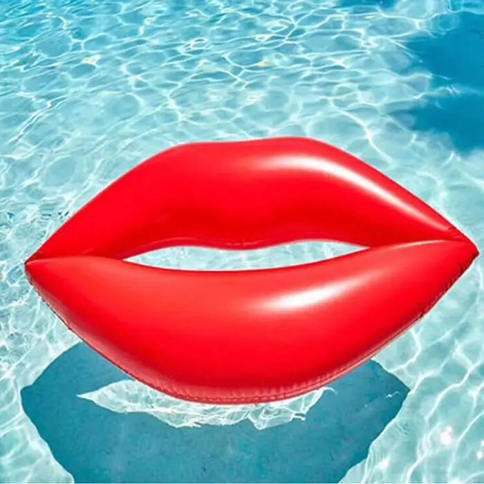 Плавающий плот надувные матрасы спасательный круг в форме губ летний надувной гигантский плавательный бассейн для плавания ming Fun водный спорт пляж плавающий круг для взрослых