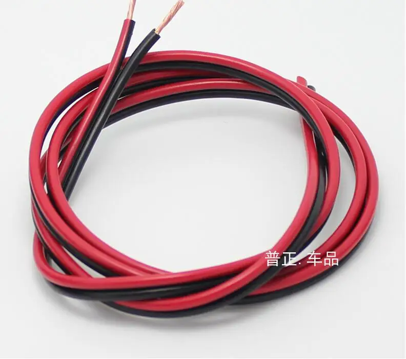 

1.5mm2 Double wire 1m Red and 1m black Flame retardant and high temperature resistant Copper wire Automotive wire 30A