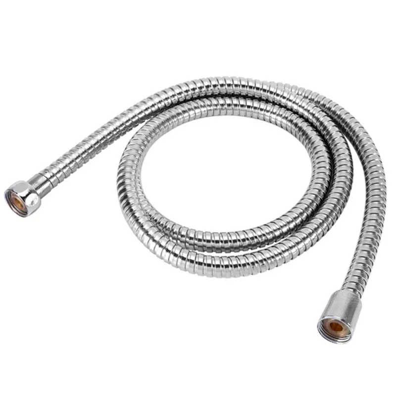 

High Quality Stainless Steel hose 1.2m Shower Hose Flexible Bathroom Water Pipe Silver Color Common Pumbing Hoses