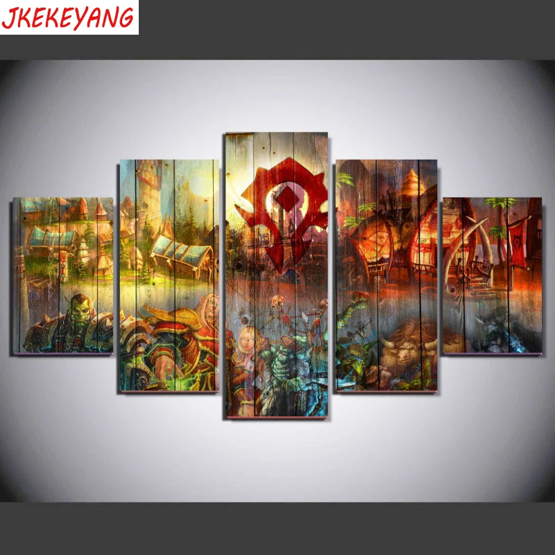 World of Warcraft 5 шт. 5d diy алмазная живопись Мозаика Искусство, полная квадратная Алмазная вышивка, алмазные Пазлы Y3120