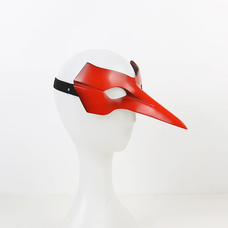 Тип FRP! IGACG Goro Akechi маска Persona 5 Карнавальная маска Crow Persona5 костюм аксессуар длинный красный клюв Goro Akechi Eyewear - Цвет: Goro Akechi
