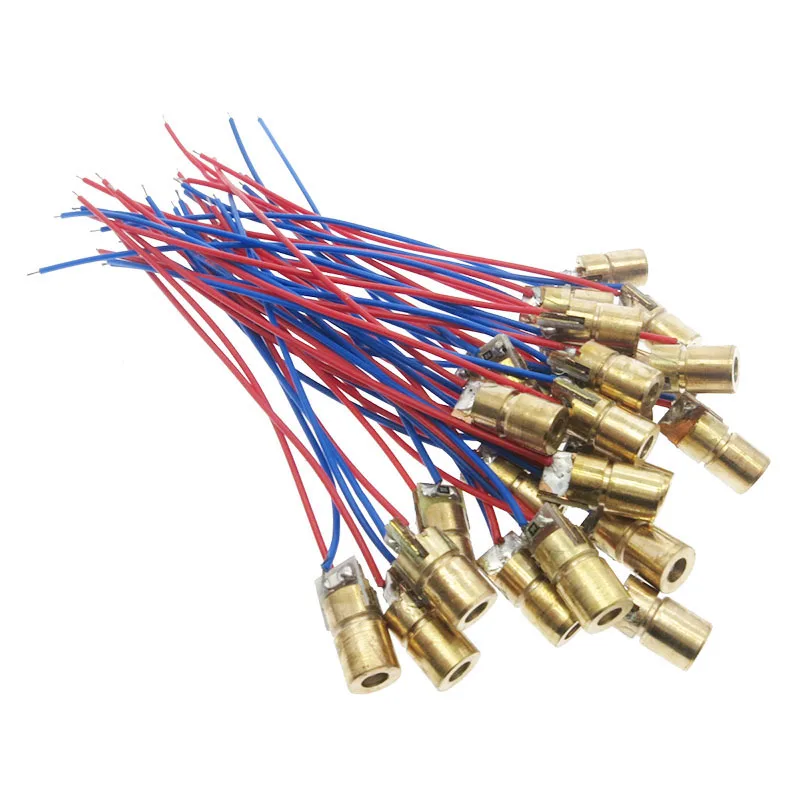 1/10/50PCS Laser Diodes 5mW 650 nm Diodo RED Dot Laser Diod Circuit 3V/5V 5mW 650nm Module Pointer Sight Copper Head laser module,laser machine spare parts