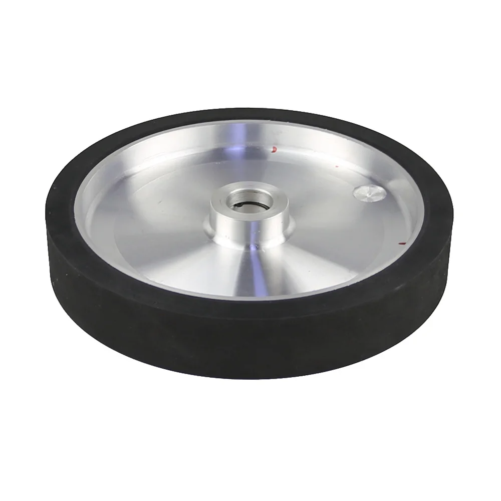  300*50mm Solid Belt Grinder Contact Wheel Dynamically Balanced Rubber Polishing Wheel Abrasive Sand