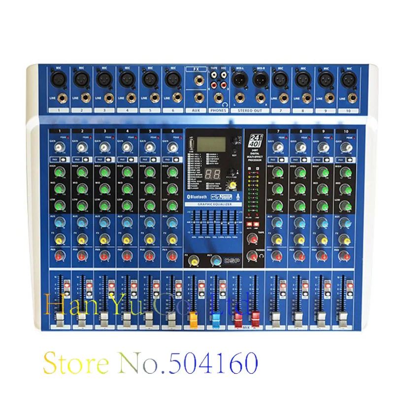 

2018New Series Pro Bluetooth Live Studio микрофон, 10-канальный микшер