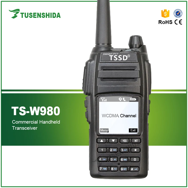 WCDMA GSM рация умный мобильный телефон радио ЖК дисплей TSSD TS W980 с GPS|talkie walkie|talkie
