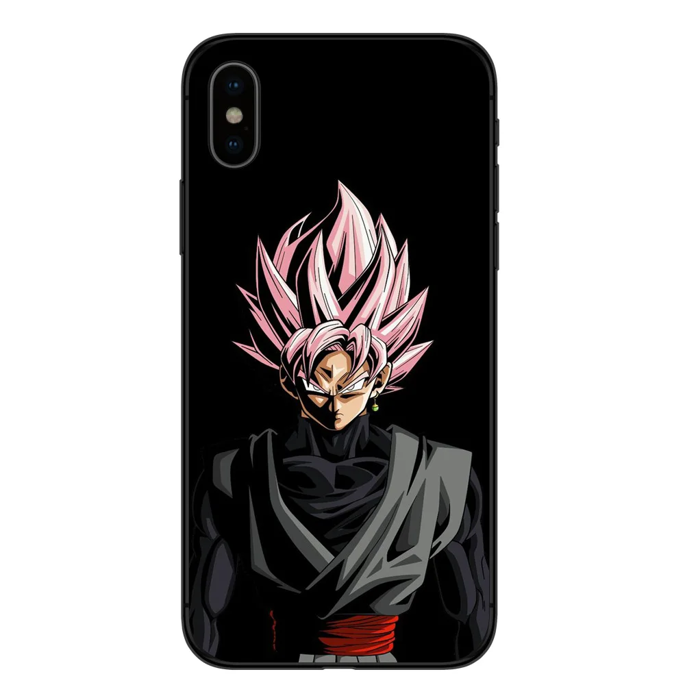 Dragon Ball Z Super DBZ Goku Fashion Coque для iPhone X XR XS MAX 8Plus 8 7Plus 7 6 6s plus 5s SE мягкий чехол для телефона ТПУ чехол Капа