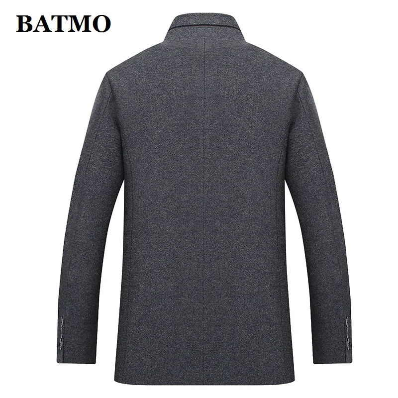 BATMO 2019 Новое поступление осень высокое качество шерстяной Повседневный плащ для мужчин, мужская шерстяная Куртки, плюс-Размер M-6XL