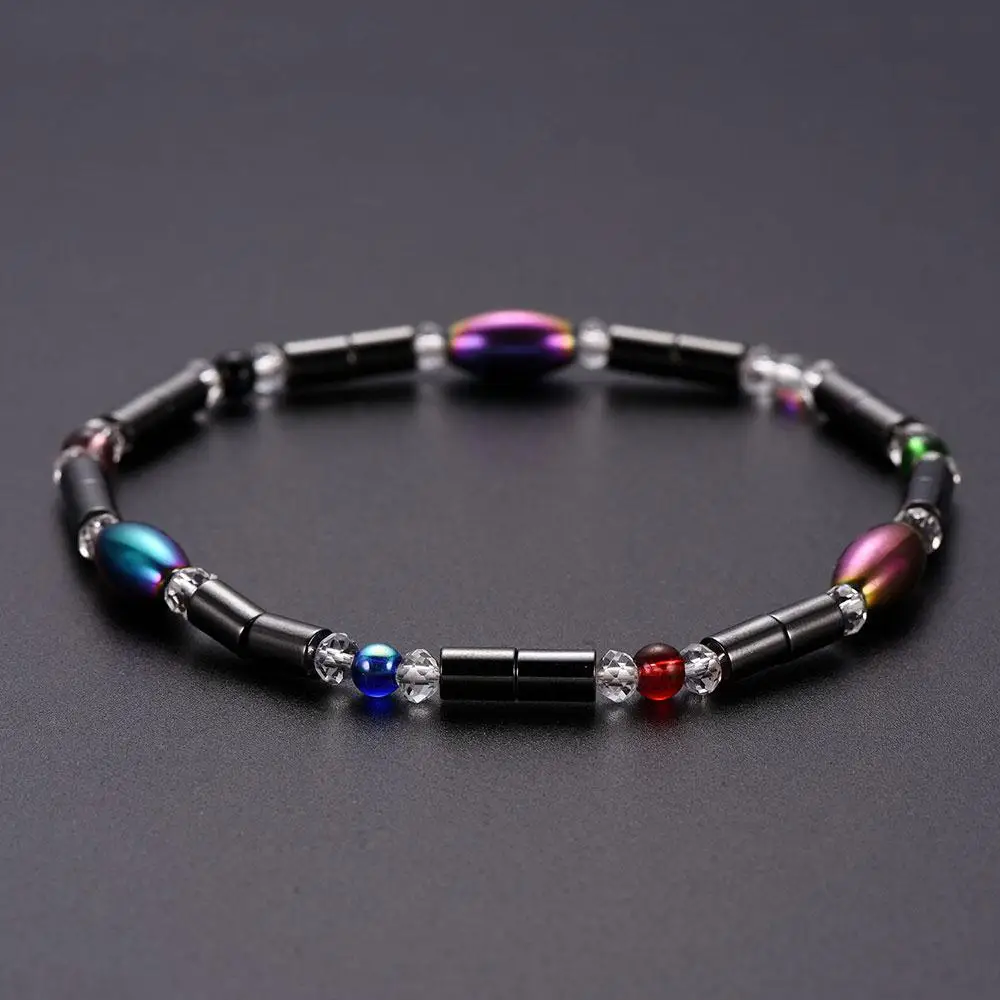 

Fashion Weight Loss ankle bracelet Slimming foot bracelet Men Pain Relief Chromatic Colour Effective Magnetic leg chain joyeria