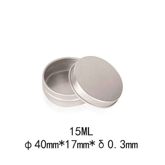 15g aluminum empty cosmetic container 15ml small round lip balm solid perfume sample bottle by 500pcs | Красота и здоровье