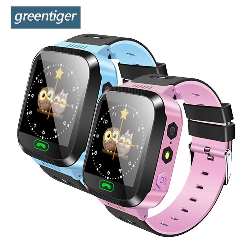 

Greentiger Q02 Children Smart Watch Camera Lighting Touch Screen SOS Call LBS Tracking Location Finder Kids Baby Smart Watch
