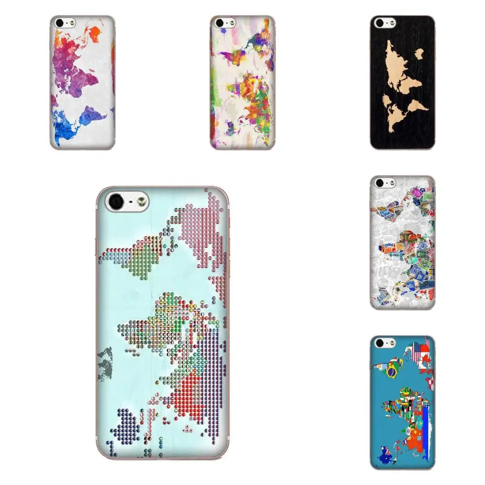 

World Map On Wood For Galaxy Alpha Core Note 2 3 4 S2 A10 A20 A20E A30 A40 A50 A60 A70 M10 M20 M30 Soft TPU Screen Protector