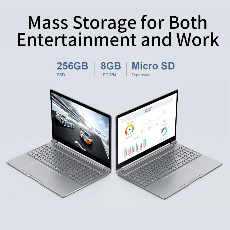 Teclast F15 Laptop 15.6 inch 1920 x 1080 Windows 10 OS Intel N4100 Quad Core 8GB RAM 256GB SSD HDMI Notebook 6000mAh