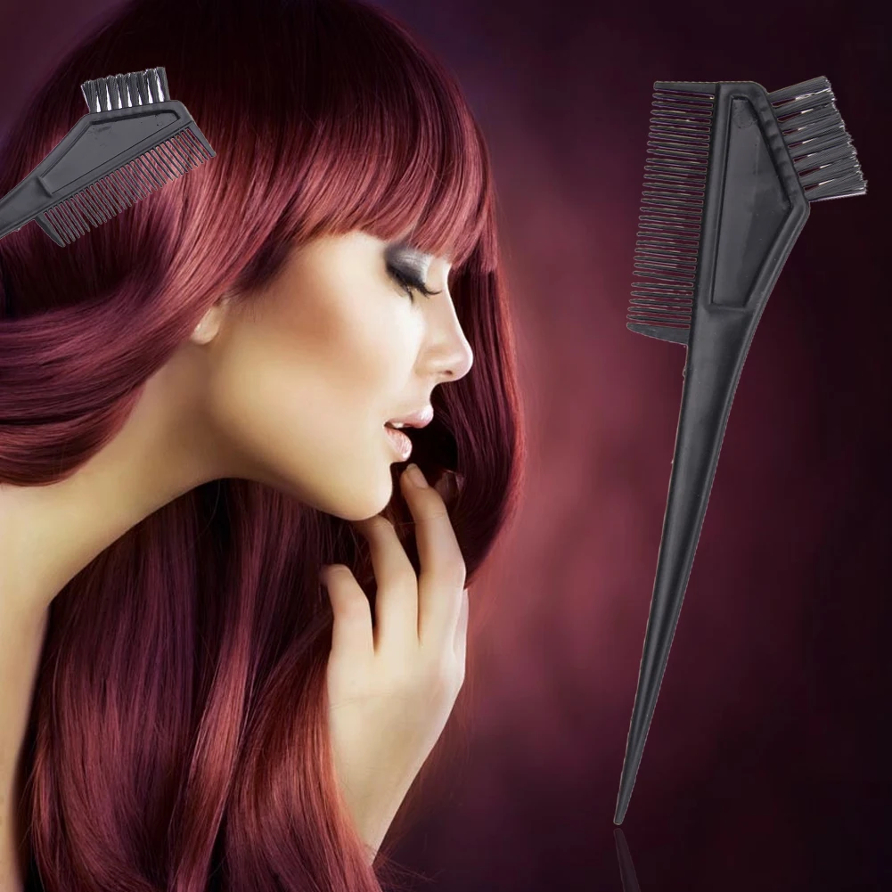 50Pcs/Lot Black Professional Hair Dye Brushes Combs Hair Salon