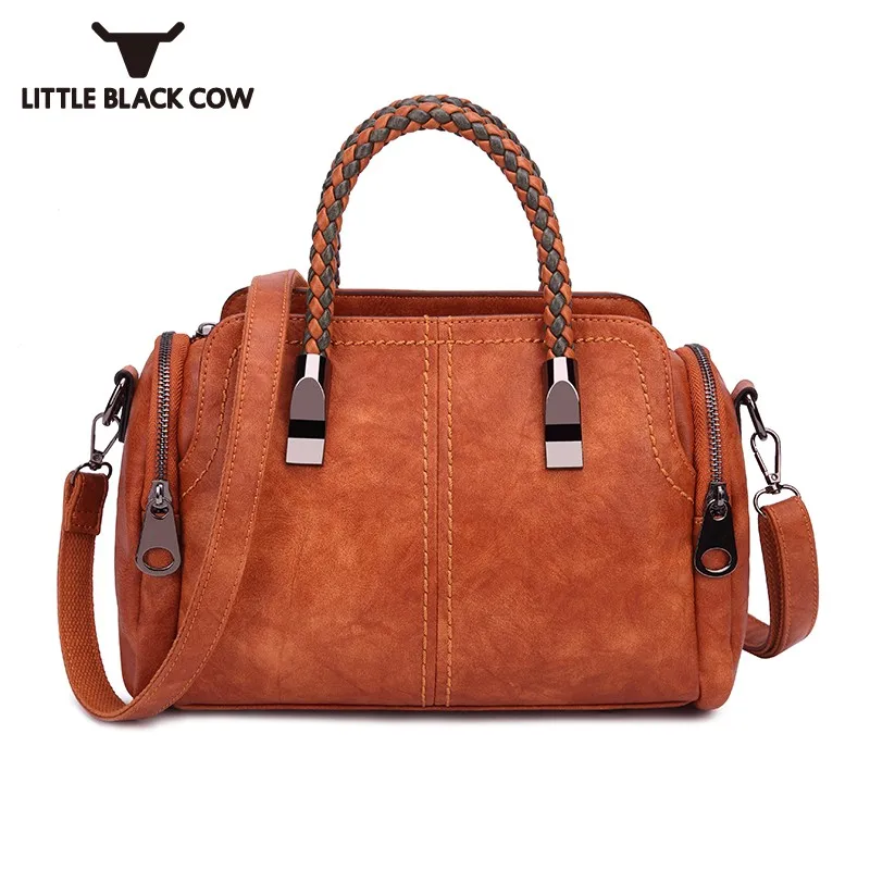 

Big Ladies Bag Autumn Winter New Trend Crossbody Bag Women High Quality Leather Shoulder Tote Bags Female Fashion Weave Handbag