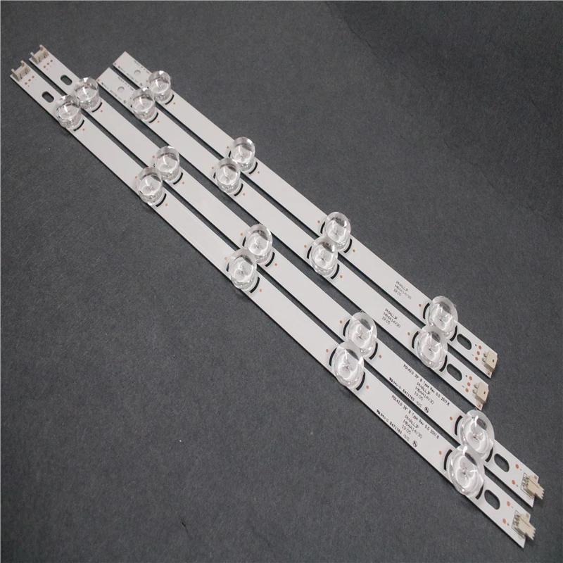 100%New 8 PCS/set(4A+4B) LED Backlight Bar For TV HC390DUN
