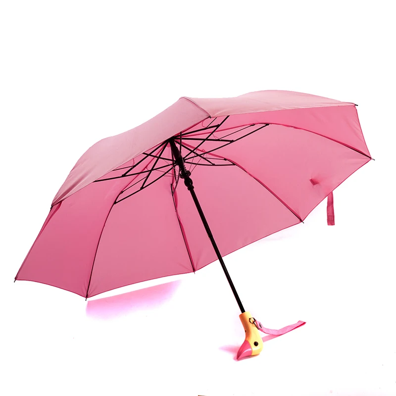 Buy Handle Wooden Lovely Duck Head Umbrella Sunny And