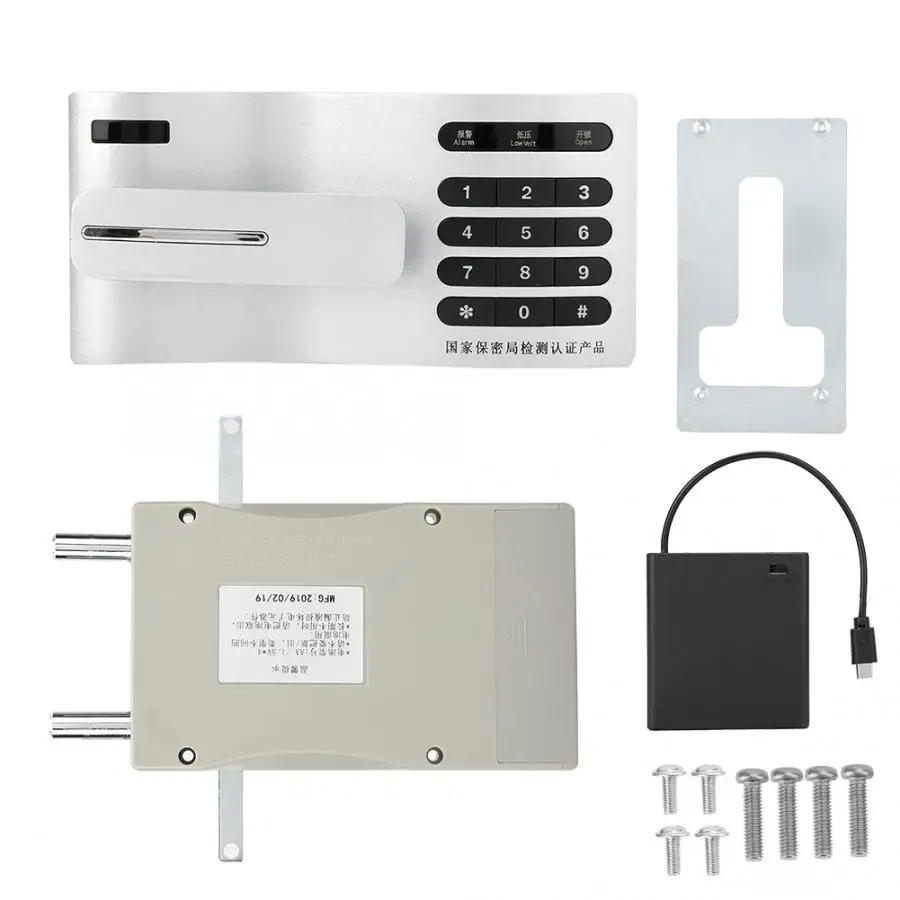 

Security Electronic Coded Door Lock Smart Touch Screen Lock Data File Locker Cabinet