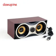 dawupine Wood Computer Audio Desktop Speaker Notebook mini Subwoofer USB Power Supply