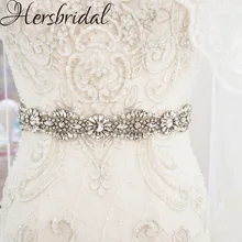 Свадебный ремень со стразами для свадебного платья ручной работы