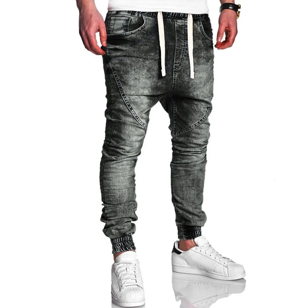 soft denim joggers mens