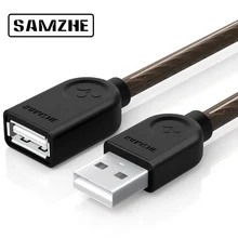 SAMZHE USB 2.0 Extension Cable Data Male to Female Cable Extender for Phone Charging Computer USB Extending