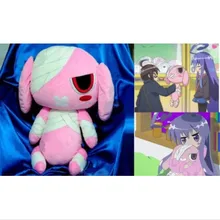 Аниме Короткие Плюшевые куклы. Acchi Kocchi. Miniwa Косплей Tsumiki Мягкая Кукла Кролик 60 см