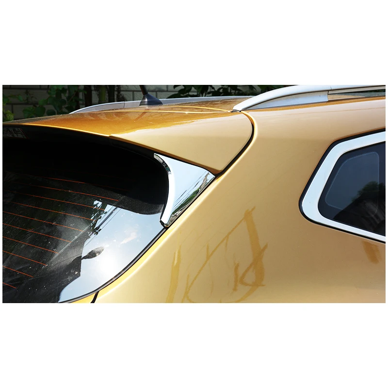 

ABS For Nissan QASHQAI J11 2016 Car Accessories Exterior Rear Window Cover Trim Side Empennage Decoration Frames Car Styling