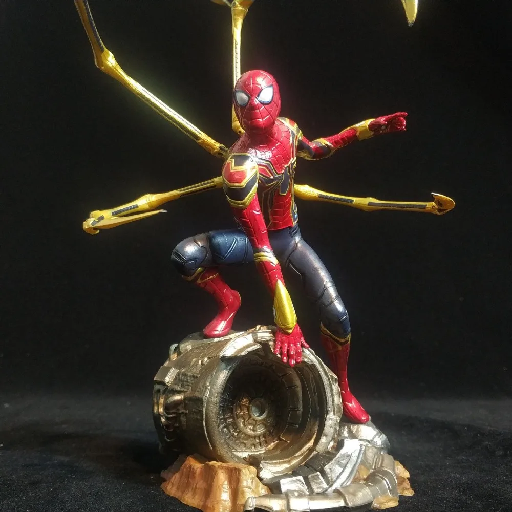 18 см Железный Человек-паук Мстители супер герой Человек-паук далеко от дома Фигурки игрушки куклы Рождественский подарок с коробкой