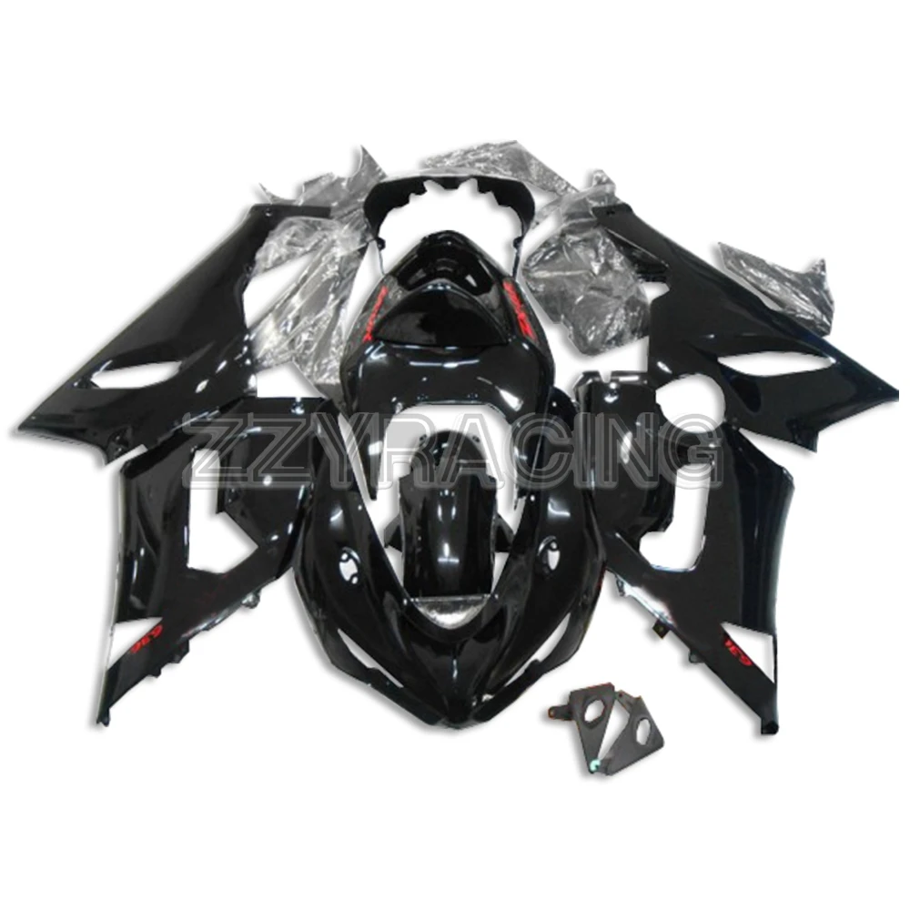 

Injection Fairings Kits for Kawasaki ZX6R 2005 2006 Year ZX-6R 05 06 Complete Motorcycle Body Work Panels Kit Covers Black