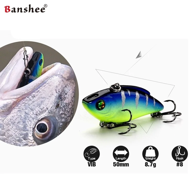 Banshee 50 мм 8,7 г Lipless Crankbait VIB тонущий клинок искусственная наживка жесткая приманка