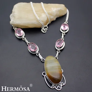

HERMOSA Jewelry Unique Fashion 925 Sterling Silver Women Necklace 18 inches HM398
