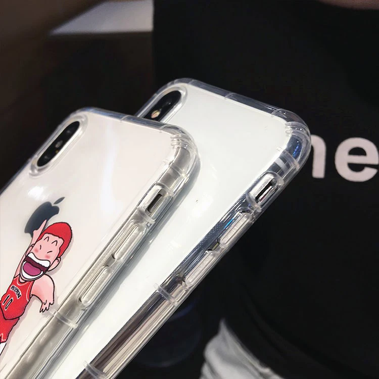 Cute Cartoon Slam Dunk Case For iPhone 13 12 11 Pro Max X 6 6s 7 8 Plus Xr Xs Max Coque Anime Funda Soft Transparent Clear Cover iphone 13 pro max case