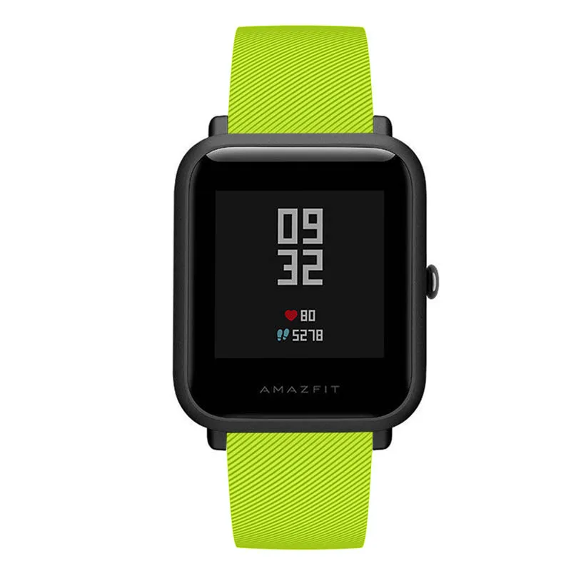 

20mm Bracelet Watchband Silicone Watch Band Strap Replacement For Amazfit Watch DJA99