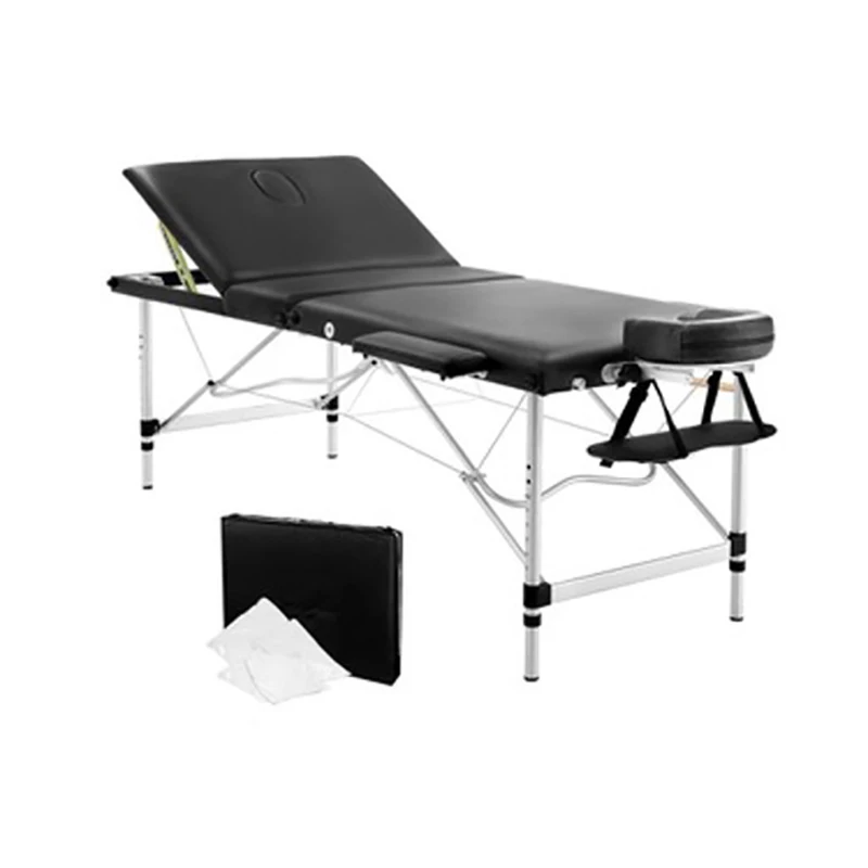Slipper type massages bed, portable lifting height adjustable aluminum