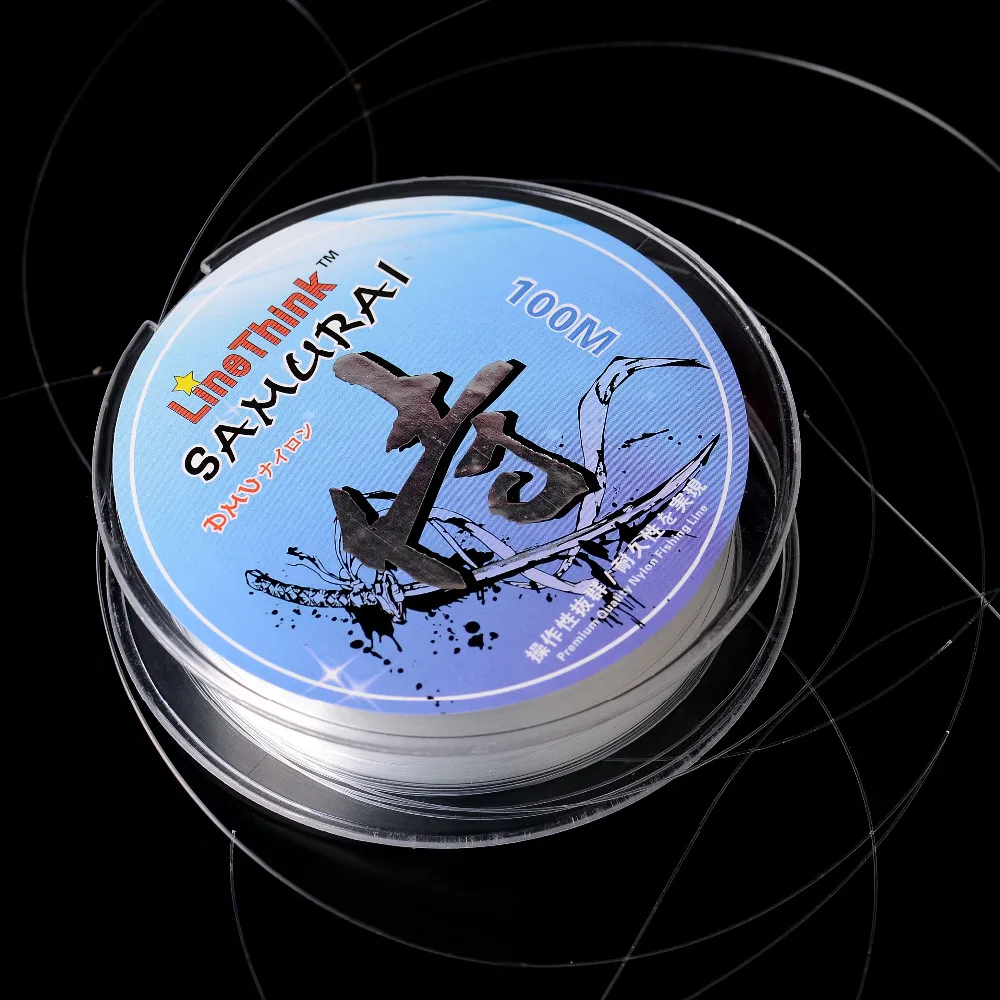 100M LineThink Samurai Standard Quality Nylon Monofilament Fishing Line Free Shipping