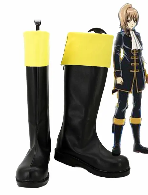 Gintama Okita Sougo Female Cosplay Shoes Boots Custom Made Gintama Okita Sougo Female Cosplay Shoes Boots Custom Made