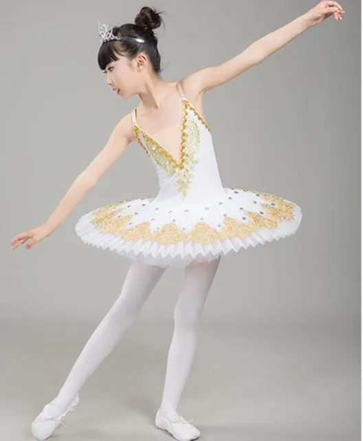 White Ballet Dress for Children Professional Ballet Tutu Child Swan
