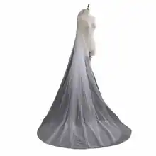 Белый Тюль свадебное свадебная фата Свадебные аксессуары, фата белое свадебное свадебная фата Головные уборы 1,5 м