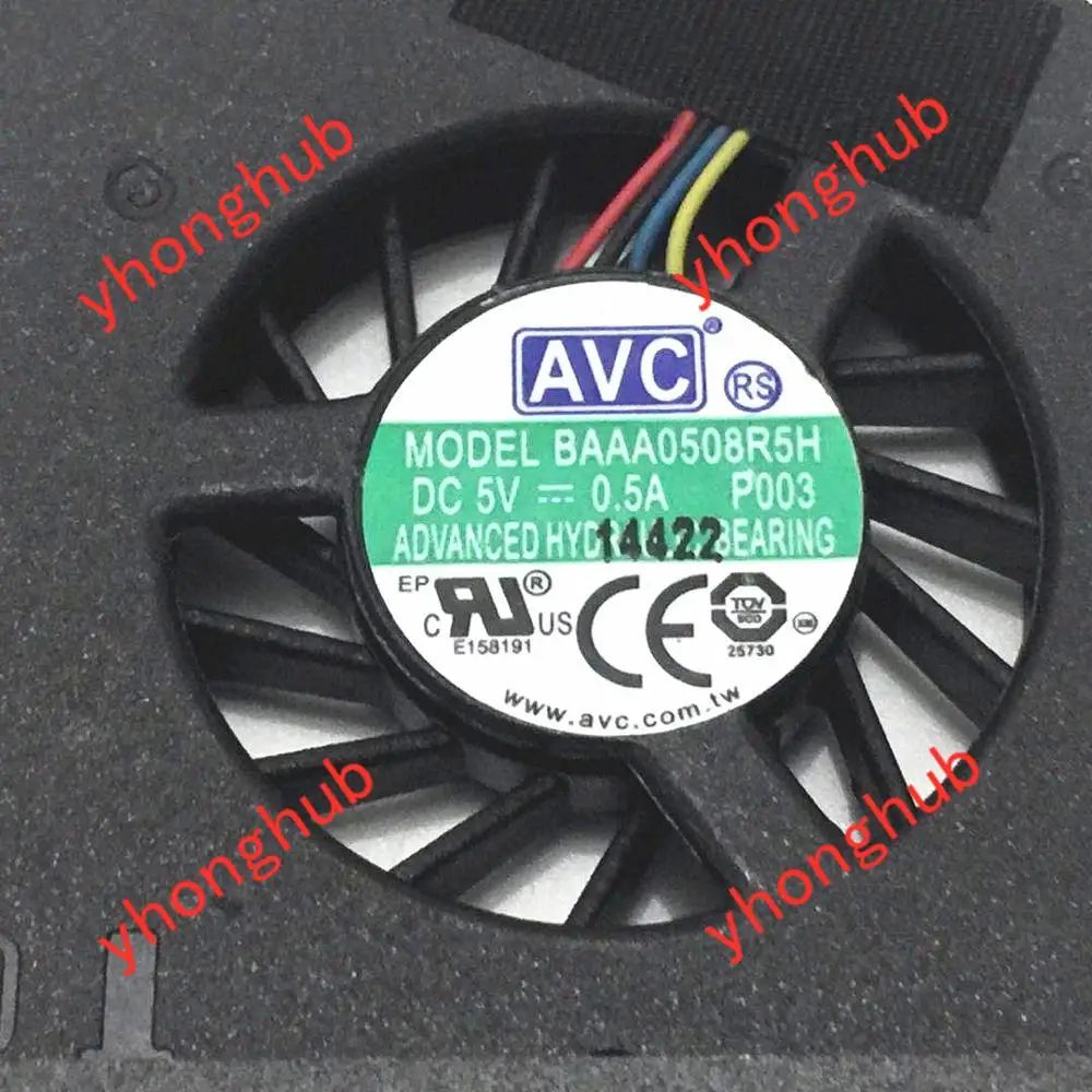 AVC BAAA0508R5H DC 5V 0.5A Сервер вентилятор охлаждения ноутбука тетрадь графическая